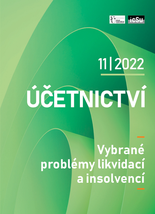Aktuální číslo časopisu Účetnictví 11/2022