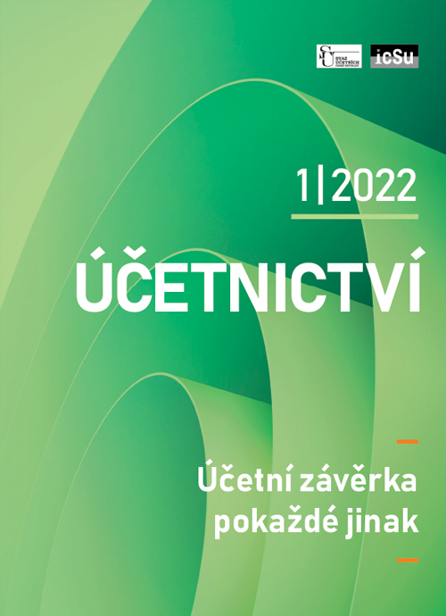 Aktuální číslo časopisu Účetnictví 1/2022