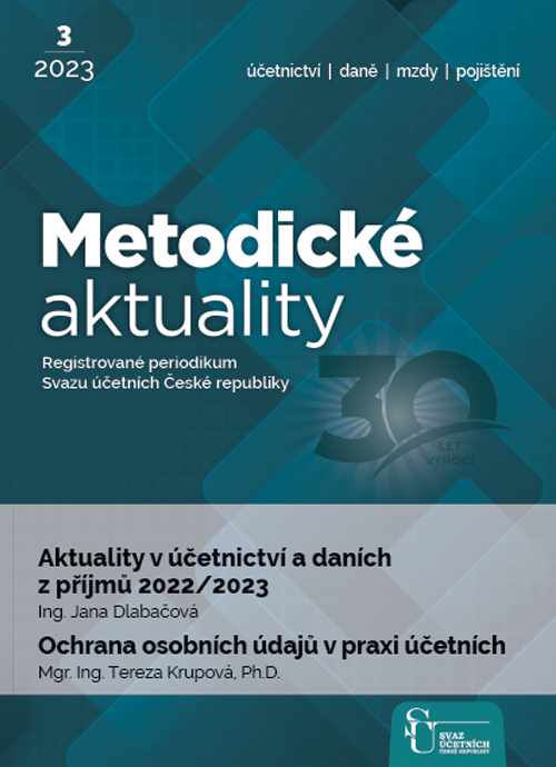 Aktuální číslo časopisu Metodické aktuality 3/2023