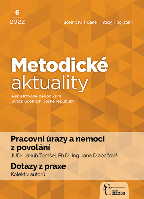 Aktuální číslo časopisu Metodické aktuality 6/2022